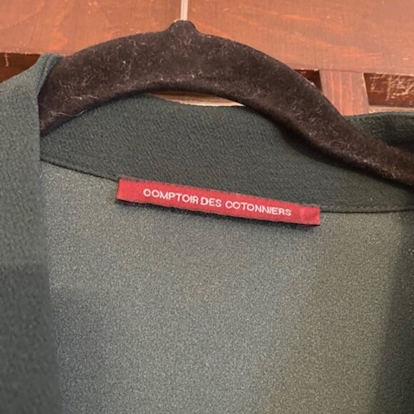 Comptoir Des Cotonniers Green Jumpsuit, Size Medium - Picture 4 of 9